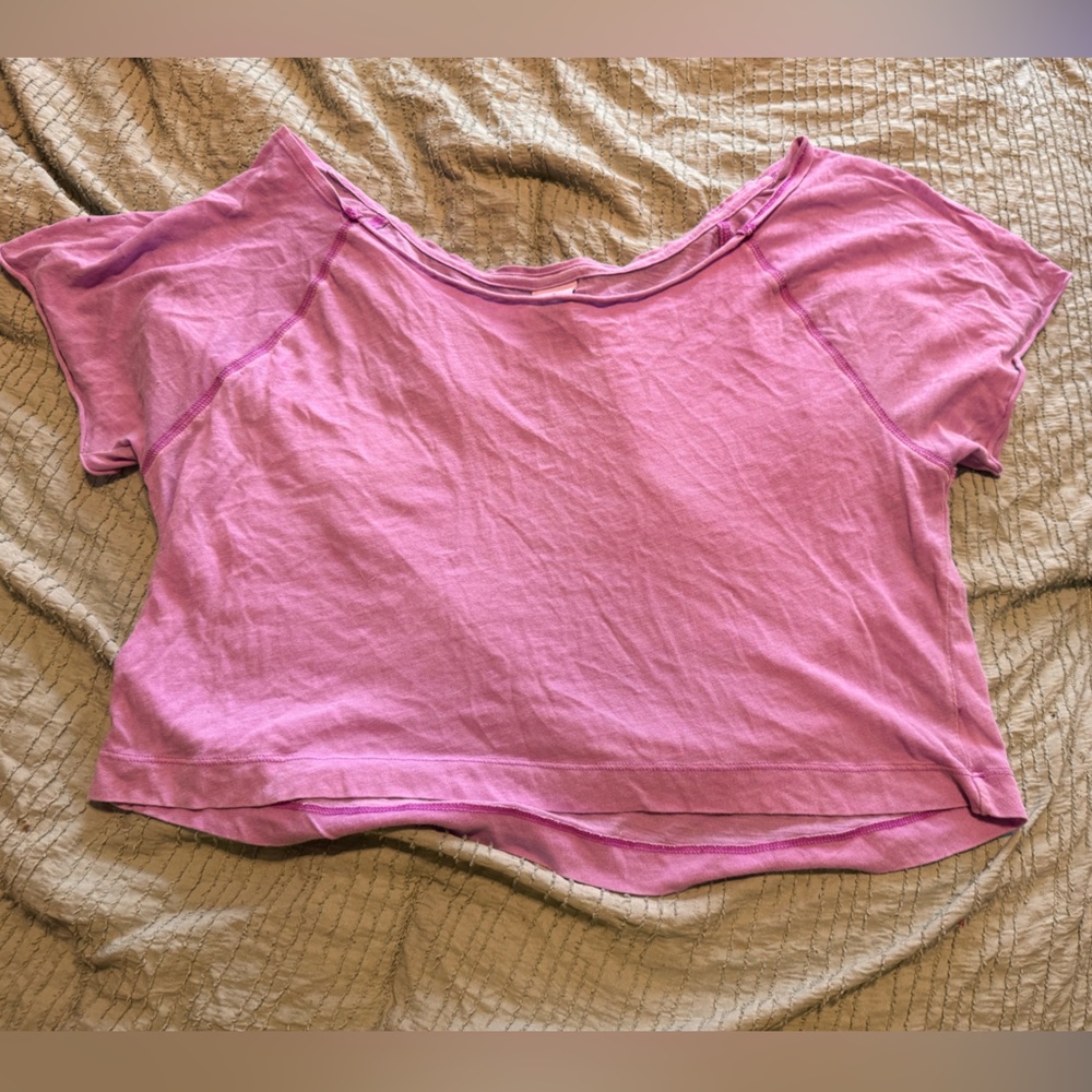 Purple crop top
